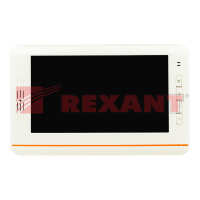 Видеодомофон REXANT  с 7' дисплеем (управление кнопками на консоли) белый