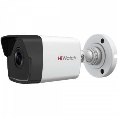HiWatch DS-I200 (2,8 mm) 2Мп,  компактная сетевая камера, матрица 1/2.8&quot; CMOS,ИК-подсветка до 30 HiWatch DS-I200 (2,8 mm) 2Мп Уличная (-40…+60) бюджетная компактная сетевая камера, матрица 1/2.8" CMOS, видео H.264/MJPEG с разрешением 1920x1080 25Fps, DualStream, чувствительность 0.01 Люкс при F1.2 и 0 Люкс с ИК, объектив 2.8 / 4 / 6 мм F2.0, режим «день/ночь» с ICR, DWDR, 3D DNR, BLC, ROI, Smart-функции, ИК-подсветка EXIR до 30 м, питание 12В или PoE, IP67, кронштейн в комплекте, гарантия 2 года