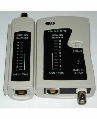 Сетевой кабельный тестер витой пары NS-468B (LAN RJ-45 + BNC) Сетевой кабельный тестер витой пары NS-468B (LAN RJ-45 + BNC)