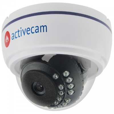 ActiveCam AC-TA361IR2, (3.6мм)1 Мп, ActiveCam AC-TA361IR2, 1 Мп,  бюджетная купольная 1МП мультистандартная (4-в-1) видеокамера с ИК-подсветкой. Разрешение 720P, матрица 1/4" CMOS, Цвет: 0.1 Лк (F1.8) / ЧБ: 0 Лк (ИК вкл.), объектив 3.6мм, режим «День/Ночь», механический ИК-фильтр, 3-AXIS, питание 12В DC, потребляемый ток 500мА, -10…+50°С, ИК-подсветка до 20м. Режимы работы: 720Р TVI, AHD, CVI / 960Н PAL