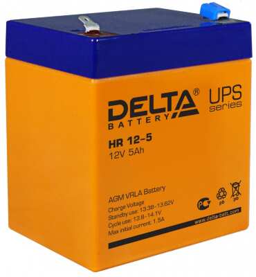Аккумулятор Delta HR 12-5 -  12В 5 Ач Аккумулятор Delta HR 12-5 -  12В 5 Ач