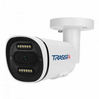 Trassir TR-D2121CL3 (2,8 мм) 2 Мп - Уличная FTC IP-в/камера, с LED подсветкой, PoE/12В Trassir TR-D2121CL3 (2,8 мм) - Уличная FTC IP-камера для полноцветной ночной съемки. Матрица 1/2.8" CMOS 2Мп, чувствительность: 0.0015Лк (F1.0) / 0Лк (LED вкл.), разрешение FullHD(1920x1080) @ 25 к/с, объектив 2.8 мм, режим "день/ночь" (FTC), кодек H.265+, real WDR (120 dB), 3D-DNR, ROI, Defog, встроенный микрофон, встроенный видеоархив (Edge Storage) - MicroSD до 128 Гб, LED-подсветка до 35 м; питание 12В DC или PoE (802.3af), -40°C ... +60°C, IP67, TVS 4000V. Встроенная аналитика: детектор людей, детектор пересечения линии, детектор контроля области. Поддержка TRASSIR CLOUD.