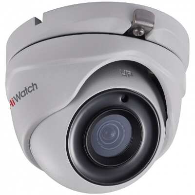 HiWatch DS-T303 (2.8 mm) 3 Мп Уличная купольная камера с поддержкой стандарта HD-TVI, 1/3&quot; CMOS HiWatch DS-T303 (2.8 mm) 3 Мп Уличная (-40…+60) сферическая видеокамера с поддержкой стандарта HD-TVI, 1/3" CMOS, разрешение 1920x1532 (3Мп), чувствительность 0.01 Люкс при F1.2, режим «день/ночь» с механическим ИК-фильтром (ICR), DNR, BLC, объектив 3.6 мм (2.8 и 6 мм опц.) с 3-axis, Smart ИК-подсветка до 20 м, IP66, гарантия 2 года