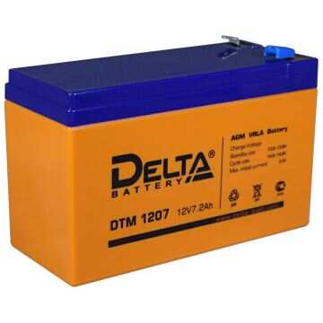 Аккумулятор Delta DTM 1207, 12В, 7 А/ч  для ИБП Аккумулятор Delta DTM 1207, 12В, 7 а/ч для ИБП